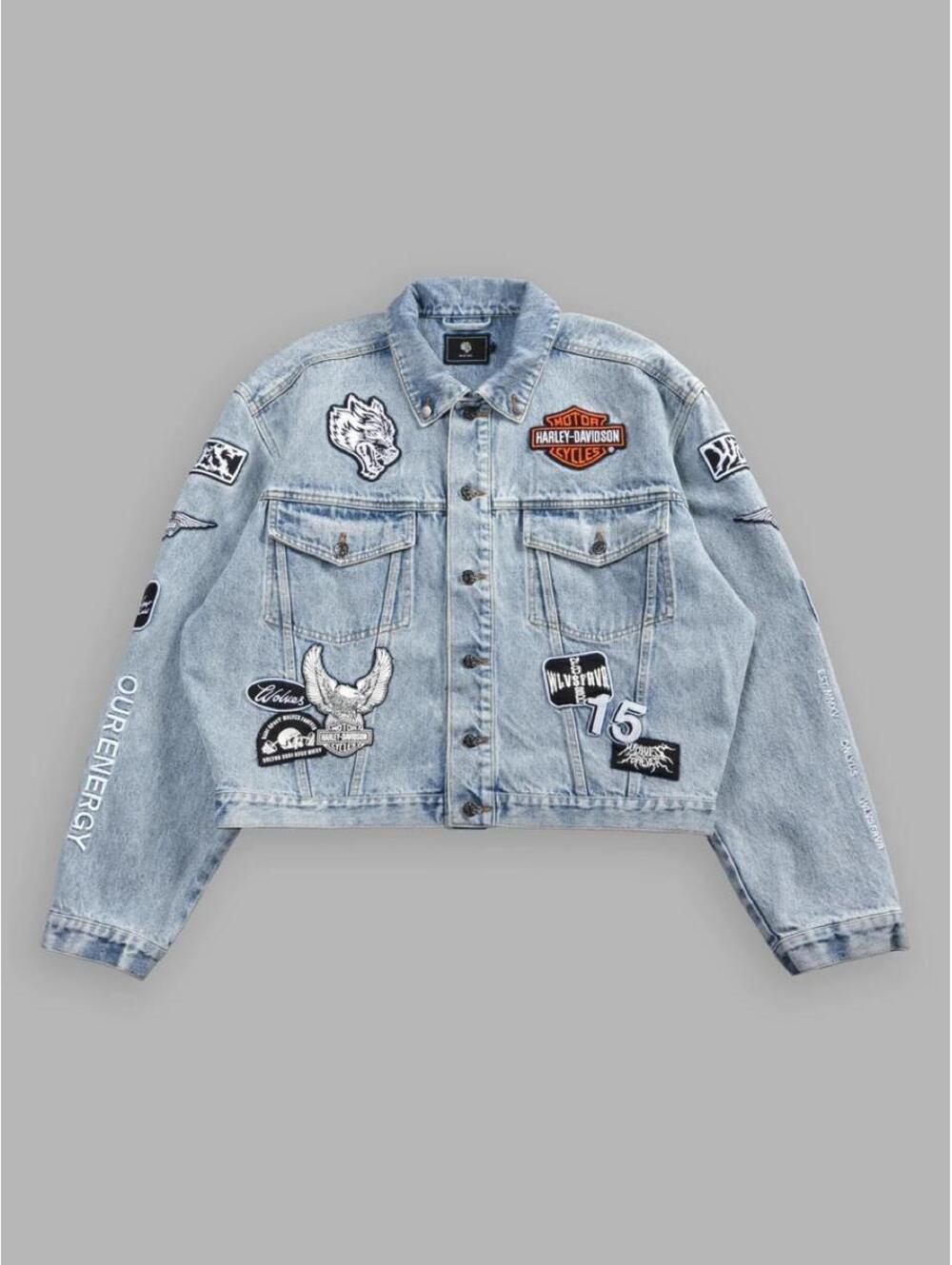 BROTHERHOOD LEMY DENIM JACKET. SIZE MEDIUM #biker #denim - Picture 4 of 8